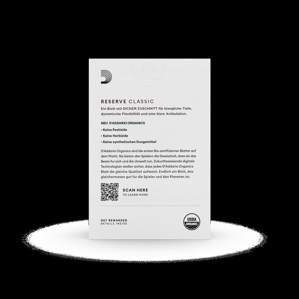 Organic Reserve Classic Deutsche Klarinette Reeds