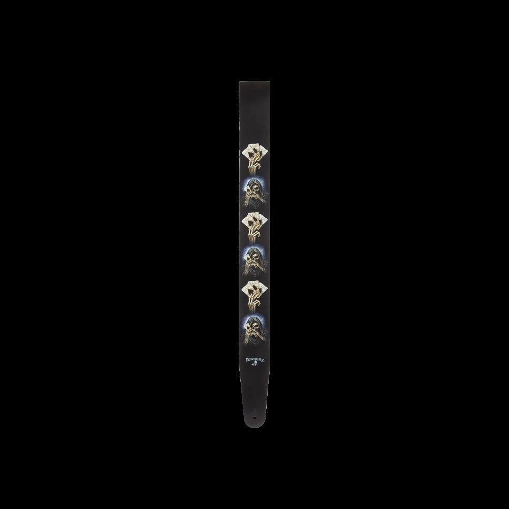 Alchemy Leather Guitar Strap, Reapers Ace