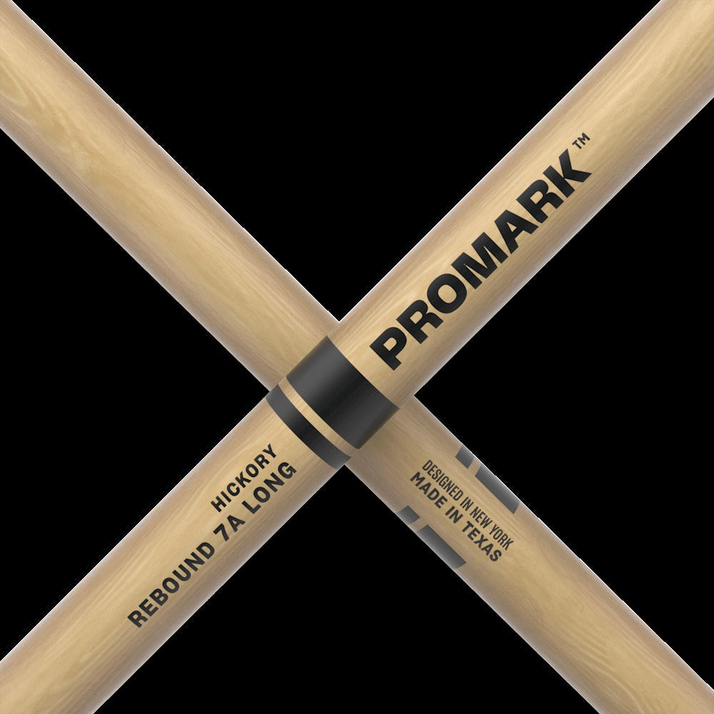 Rebound 7A Long Hickory Drumstick, Acorn Wood Tip
