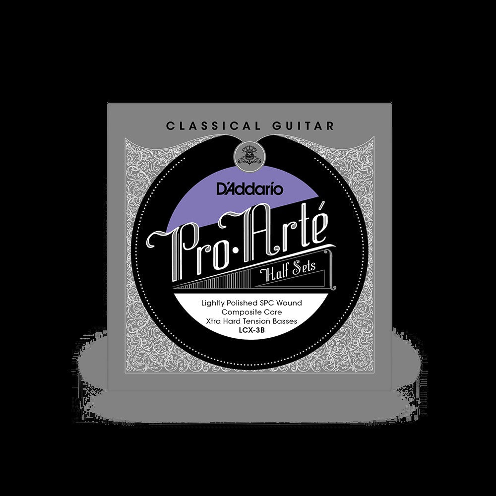 Bass Half Set, Pro-Arté Lightly Polished Classical Guitar Strings