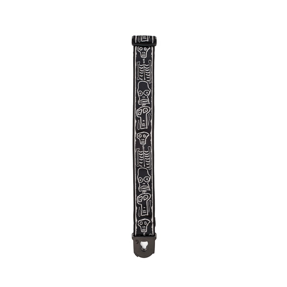 Joe Satriani Planet Lock Guitar Strap, Skull N Bones