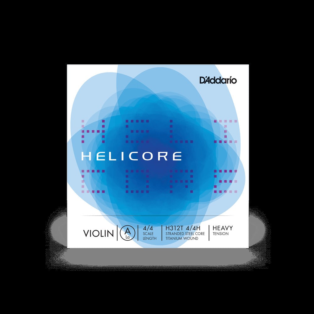 Helicore Violin String Set, 4/4 Scale, Heavy Tension