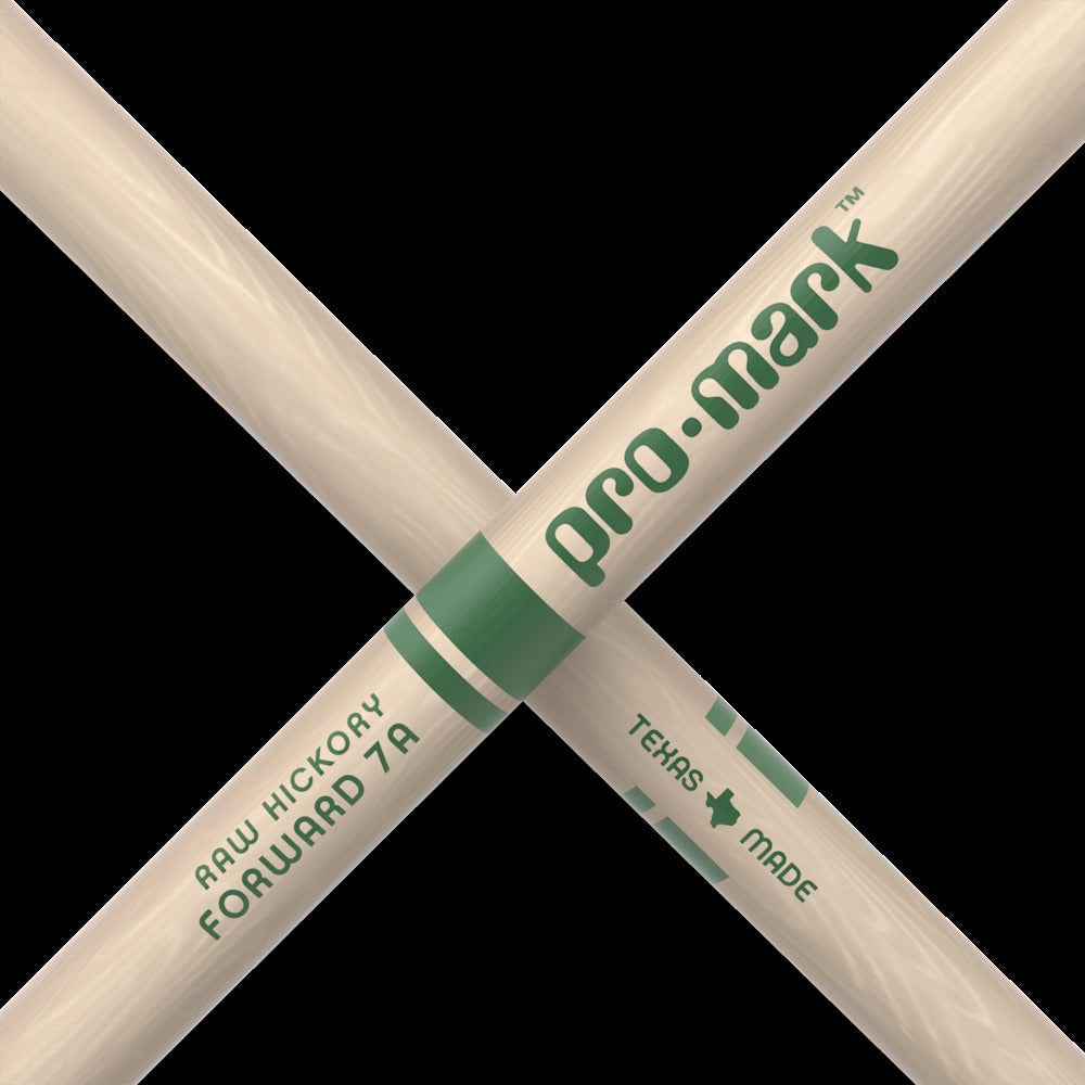 Classic Forward 7A Raw Hickory Drumstick, Oval Nylon Tip