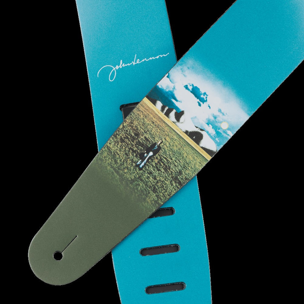 John Lennon Mind Games Printed Leather Guitar Strap