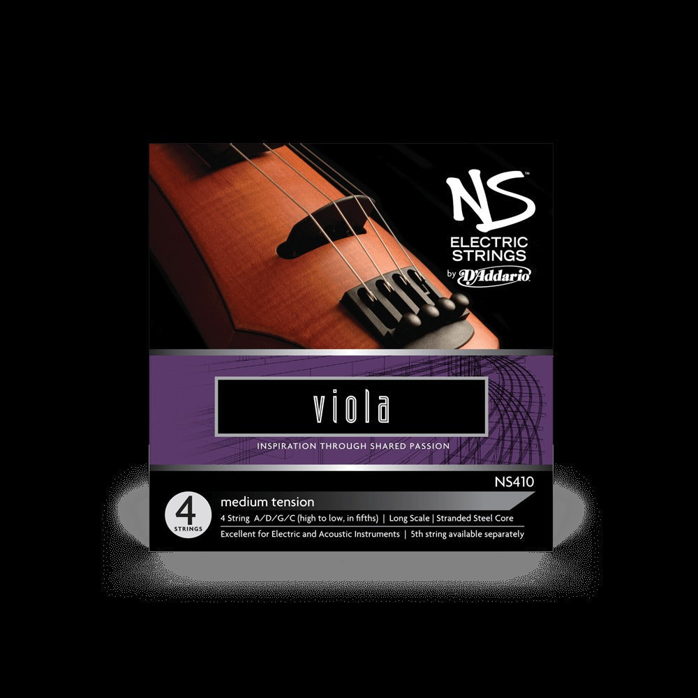 NS Electric Viola String Set, Long Scale, Medium Tension