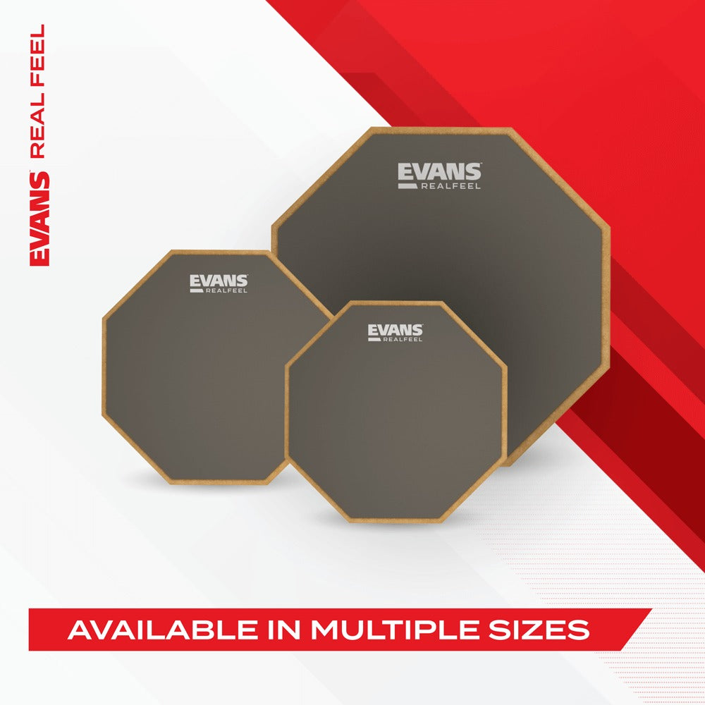 RealFeel 2-sided Practice Drum Pad, 6 Inch