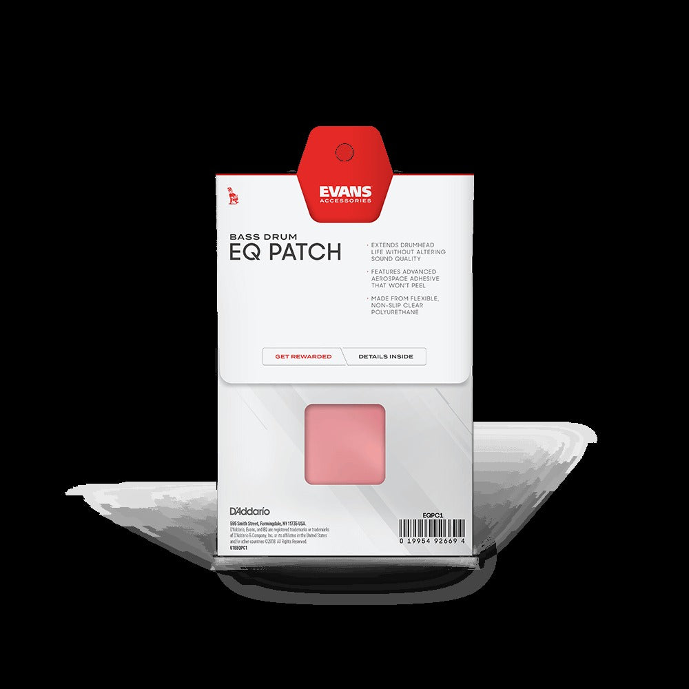 EQ Clear Plastic Bass Drum Single Patch
