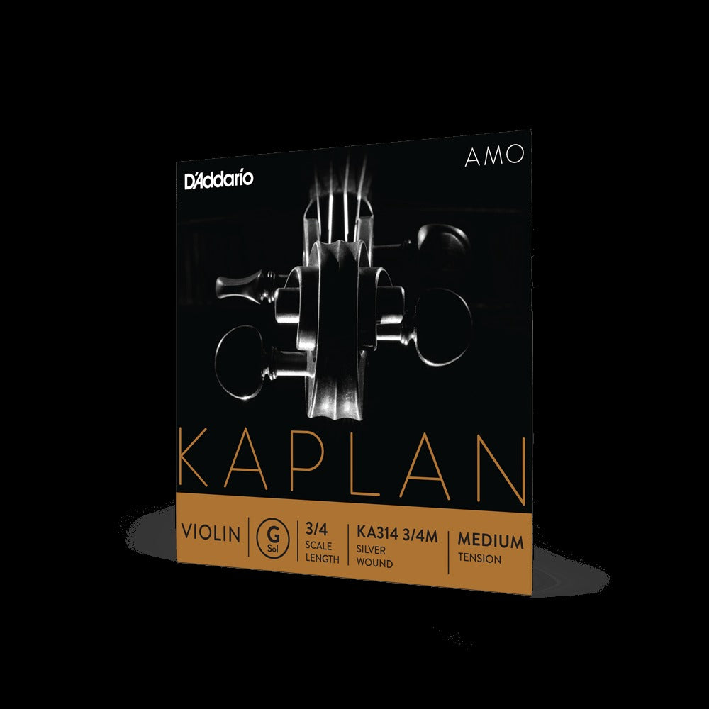 Kaplan Amo Violin String Set, 3/4 Scale, Medium Tension