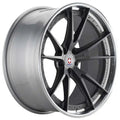 HRE Performance Wheels S104 Satin Charcoal Center w/ Polished Clear Outer & Gloss Silver Inner 20x9 | 5x120 (S104-20951203503C)