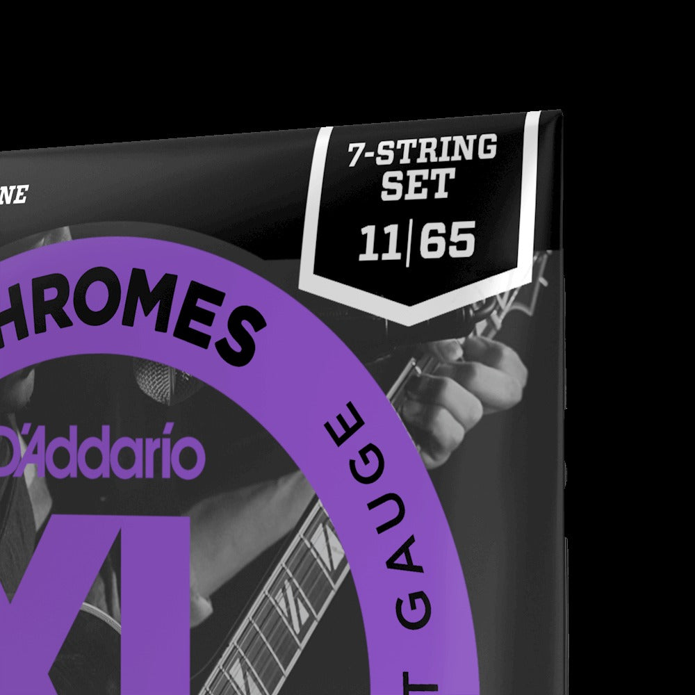 11-65 Jazz Light 7-String, XL Chromes Electric Guitar Strings