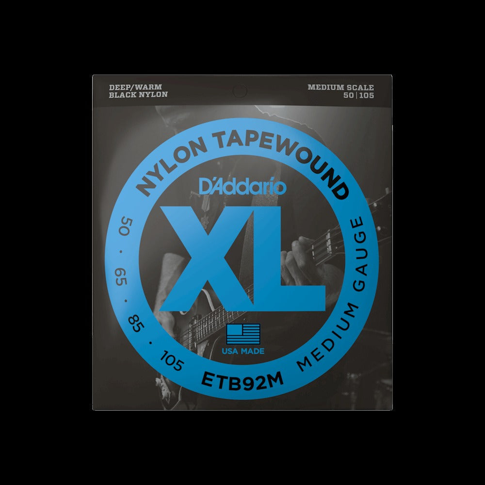 50-105 Medium, Medium Scale, XL Nylon Tapewound Bass Strings