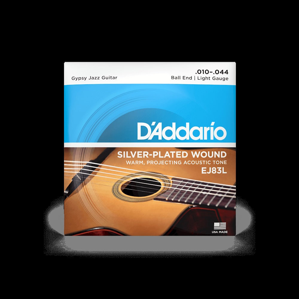 10-44 Light Ball End, Gypsy Jazz Acoustic Guitar Strings