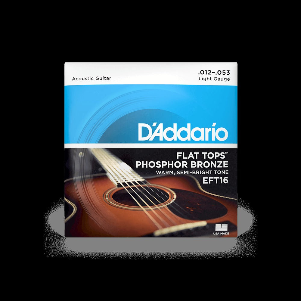 12-53 Light, Flat Tops Phosphor Bronze Acoustic Guitar Strings