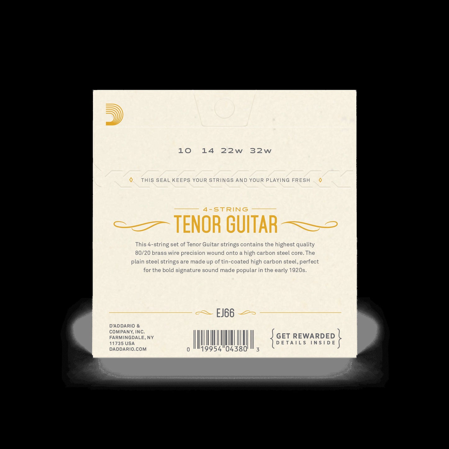 Tenor Guitar, 4-String, 80/20 Bronze