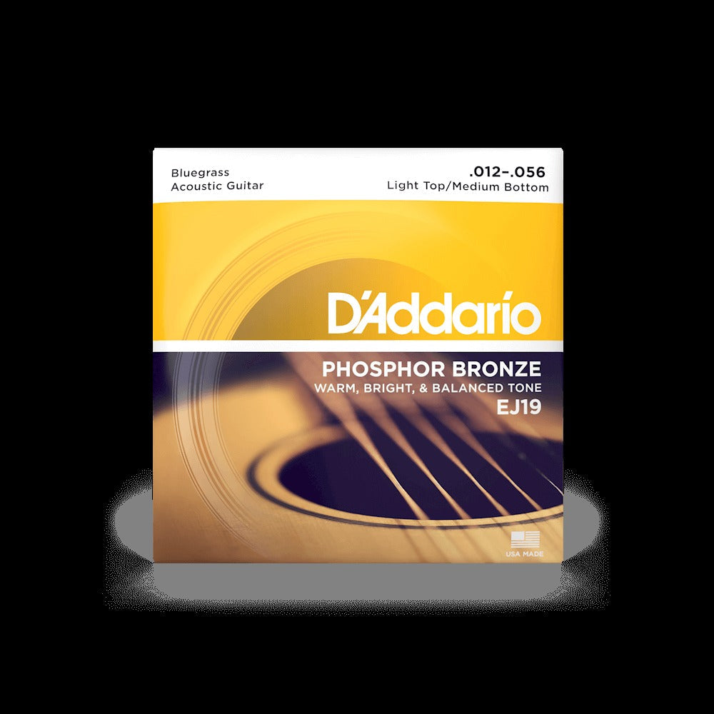 12-56 Light Top/Medium Bottom Bluegrass, Phosphor Bronze Acoustic Guitar Strings