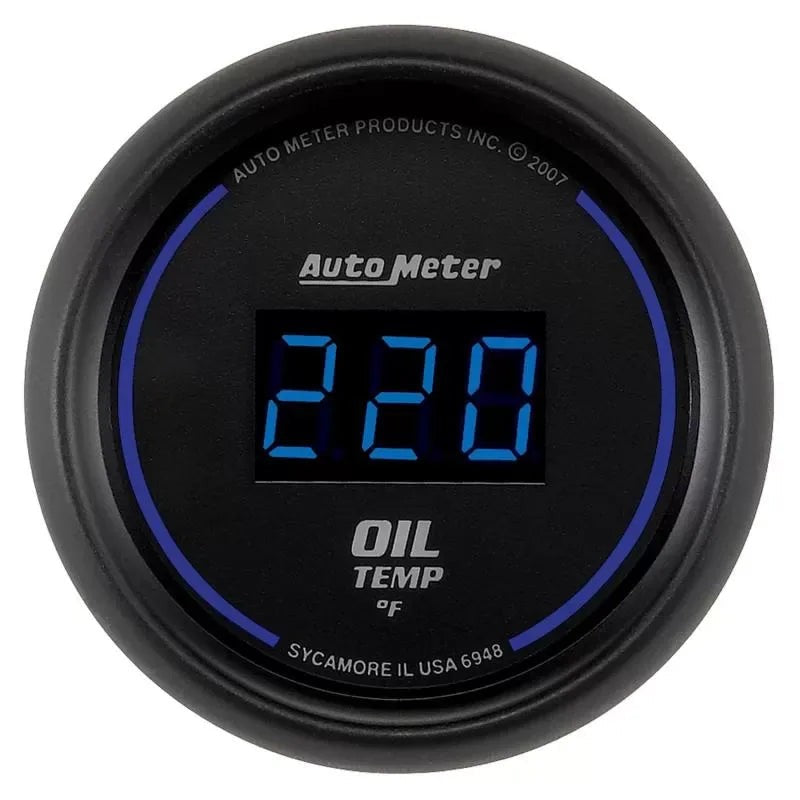 Autometer 2-1/16" 0-340 °F Oil Temperature Gauge COBALT Digital | Universal (6948)