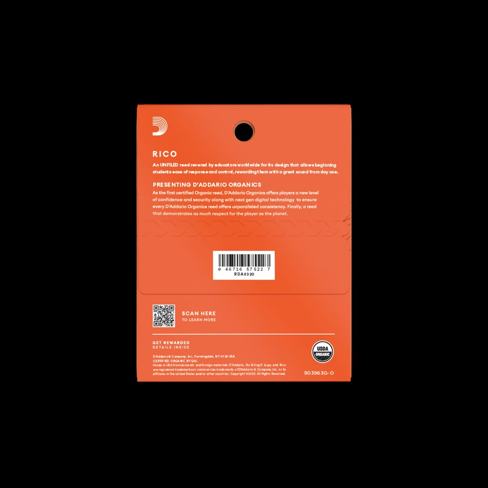 Rico Organic Alto Clarinet Reeds