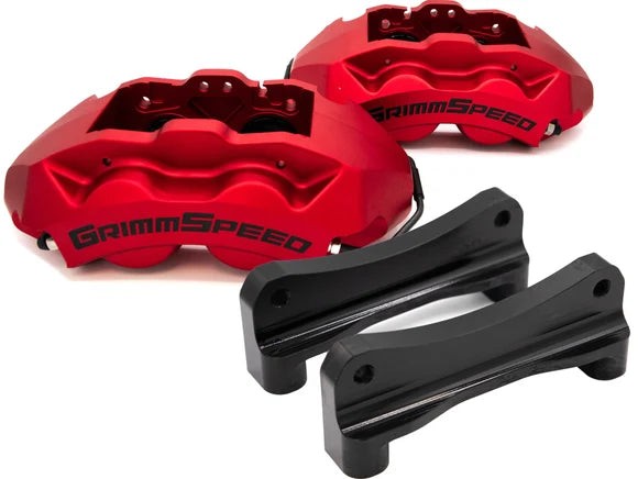GrimmSpeed 4-Piston Brake Caliper Kit - 326mm Rotor | 2002-2021 Subaru WRX/STI (GRM.1169.1)