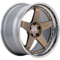 HRE Performance Wheels C105 Satin Bronze Center w/ Polished Clear Outer & Gloss Silver Inner 20x9 | 5x114.3 (C105-20951143503SB)