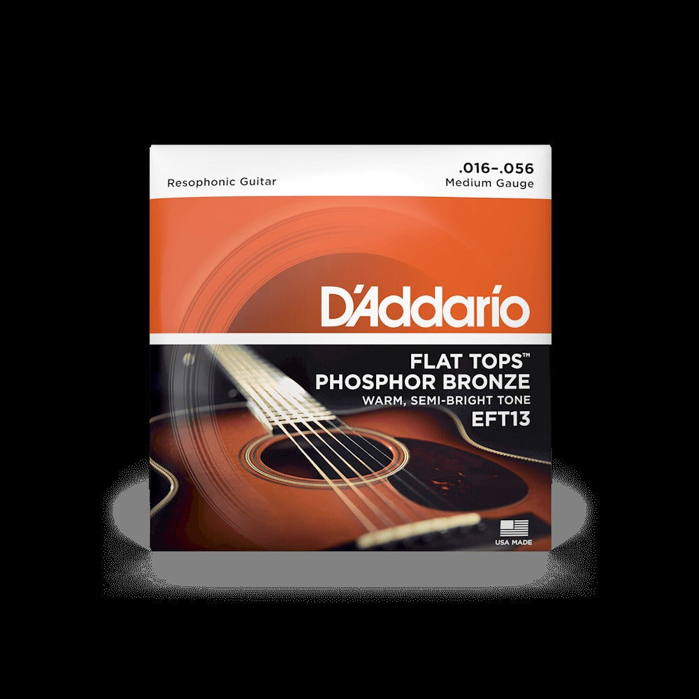 16-56 Medium Resophonic, Flat Tops Phosphor Bronze Acoustic Guitar Strings