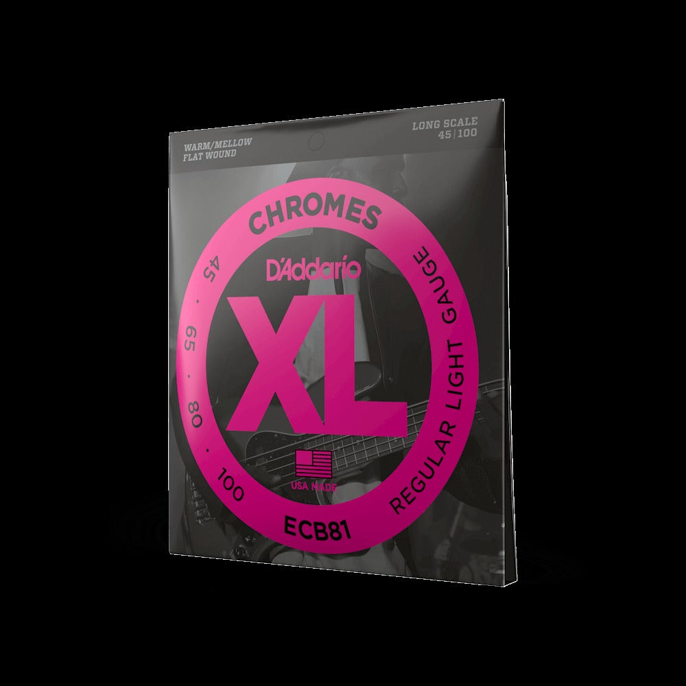 45-100 Regular Light, Long Scale, XL Chromes Bass Strings
