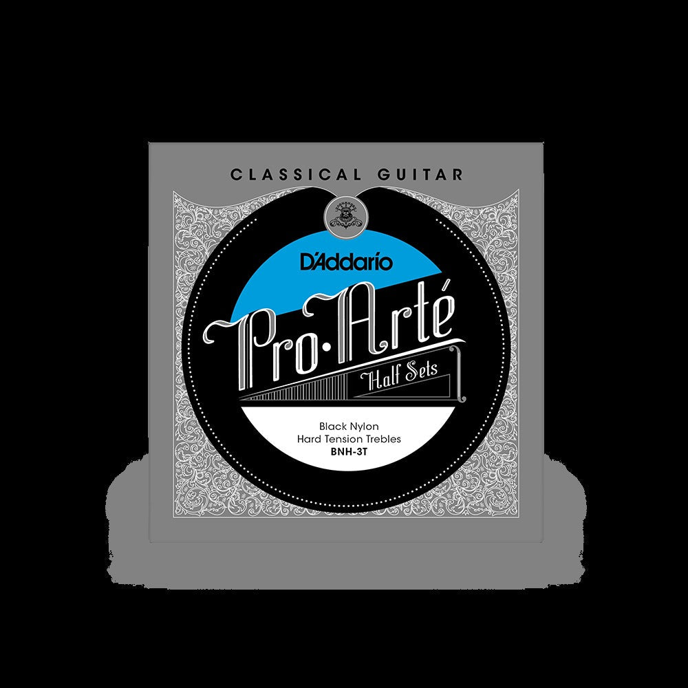 Treble Half Set, Pro-Arté Black Nylon Classical Guitar Strings