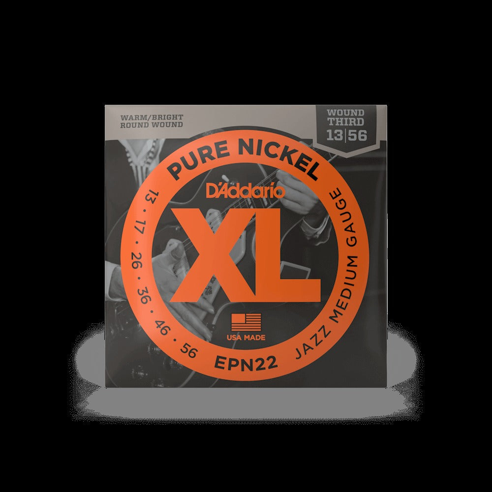 13-56 Jazz Medium, XL Pure Nickel Electric Guitar Strings