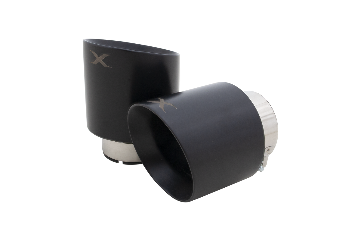 XForce 3" Black Tips | 2011-2019 Jeep Grand Cherokee SRT8 (ESJC13BLKTIPS)