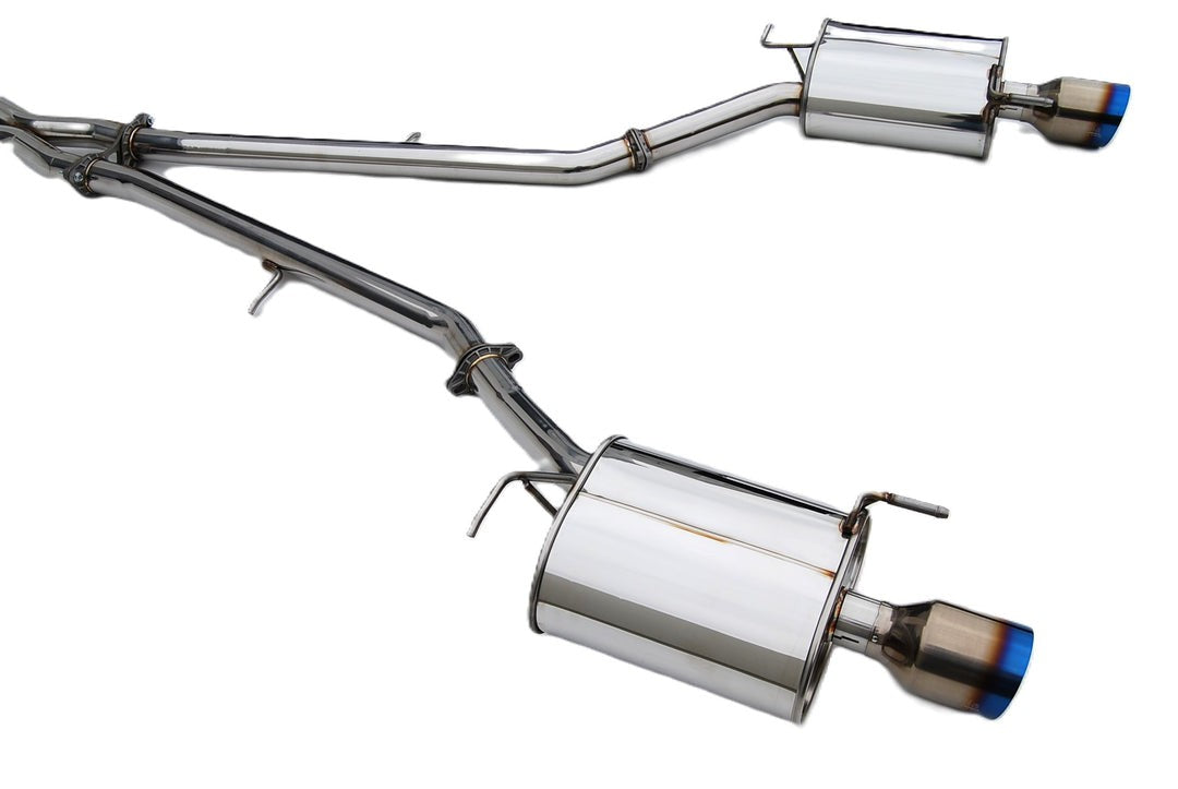 Invidia Q300 Catback Exhaust w/Single Layer Titanium Tips | 2007-Up Infiniti G35/G37 Sedan (HS07IG4G3T)