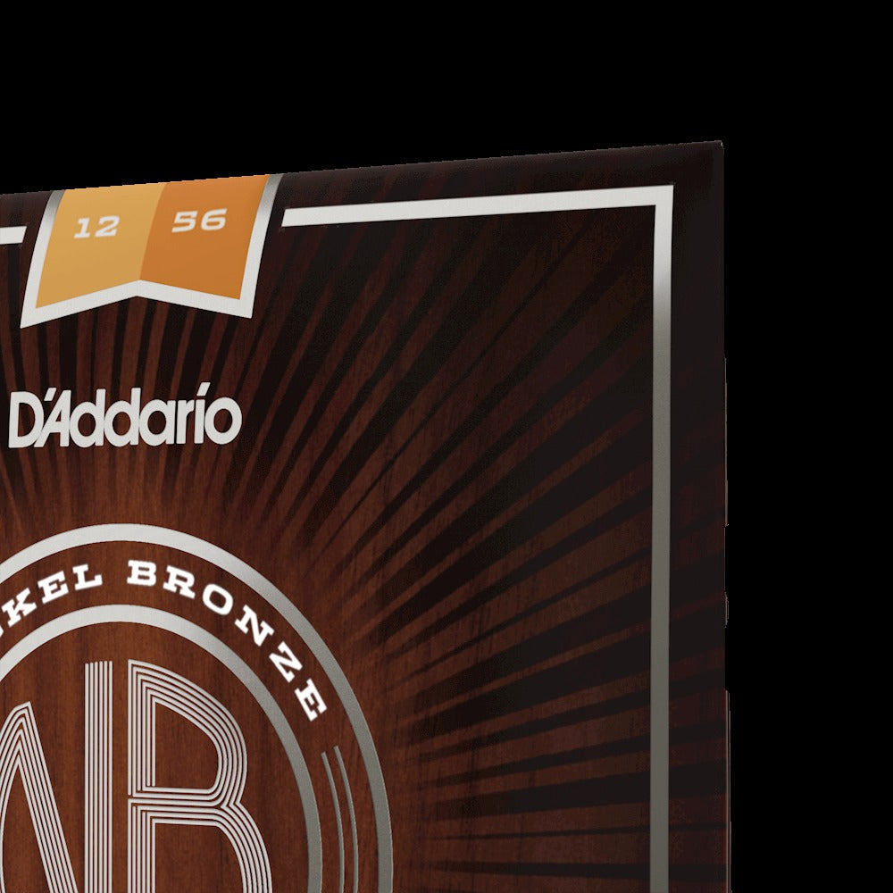 12-56 Light Top/Medium Bottom, Nickel Bronze Acoustic Guitar Strings