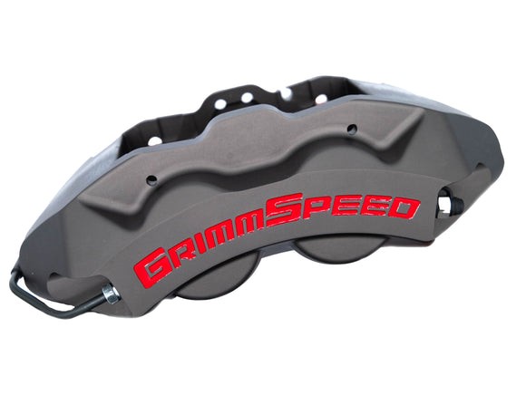 GrimmSpeed 4-Piston Brake Caliper Kit - 326mm Rotor | 2002-2021 Subaru WRX/STI (GRM.1169.1)