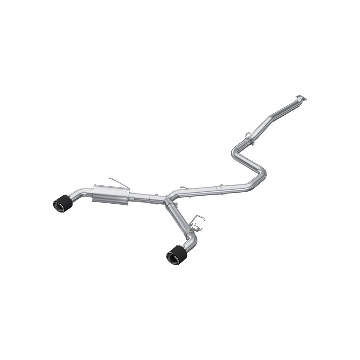 MBRP Dual Outlet 3in Cat Back Exhaust - CF Tips | 2022+ Hyundai Elantra N 2.0L Turbo (S47103CF)