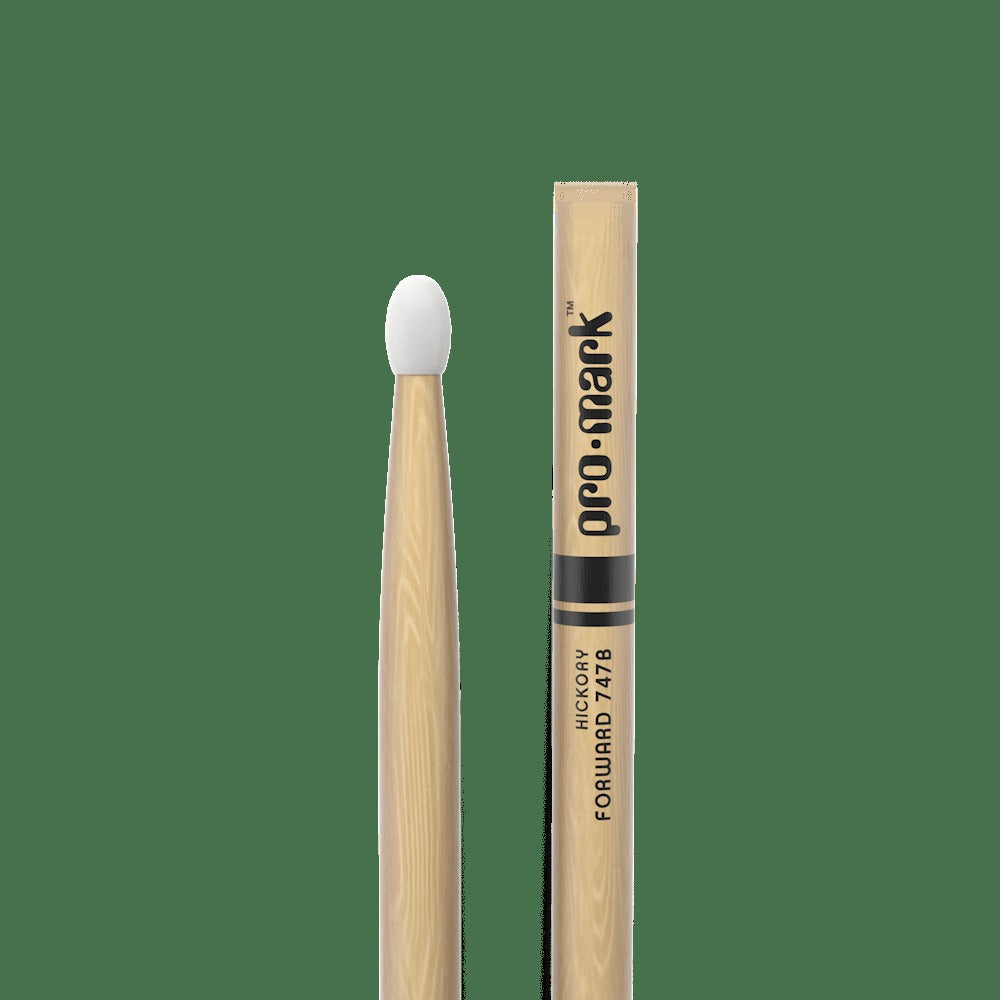 Classic Forward 747B Hickory Drumstick, Oval Nylon Tip