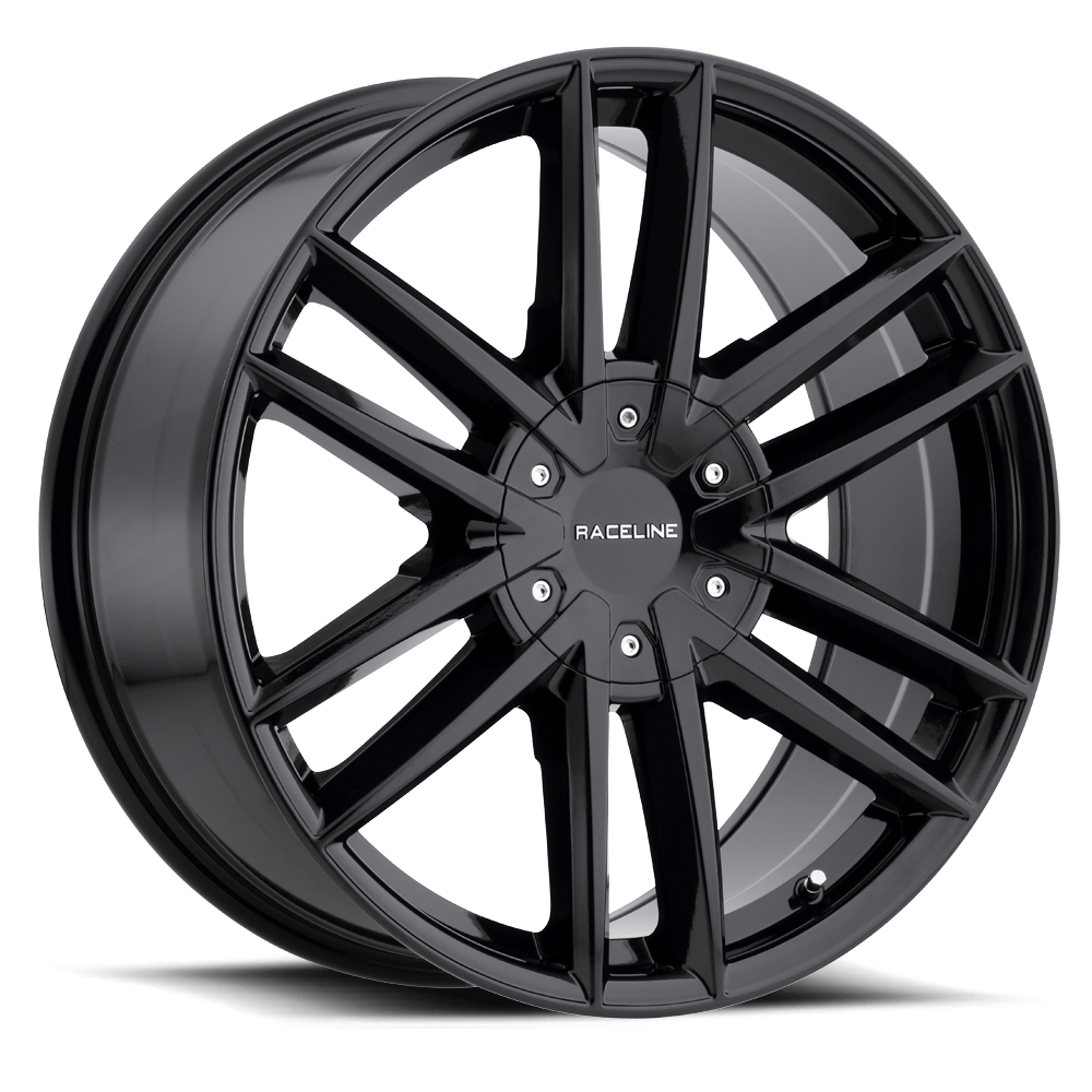 Raceline Wheels Impulse Gloss Black 20x8.5 | 5x114.3/5x127 (158B-28596+35)