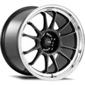 Konig Hypergram Metallic Carbon Gray w/ Machined Lip 16x7.5 | 4x100 (HG76100386)