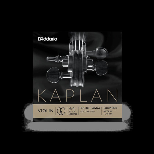 Kaplan Gold-Plated Violin E Strings, 4/4 Scale