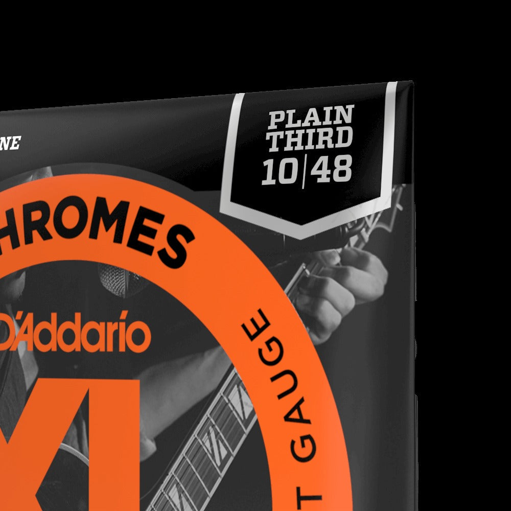 10-48 Extra Light, Plain Third, XL Chromes Electric Guitar Strings