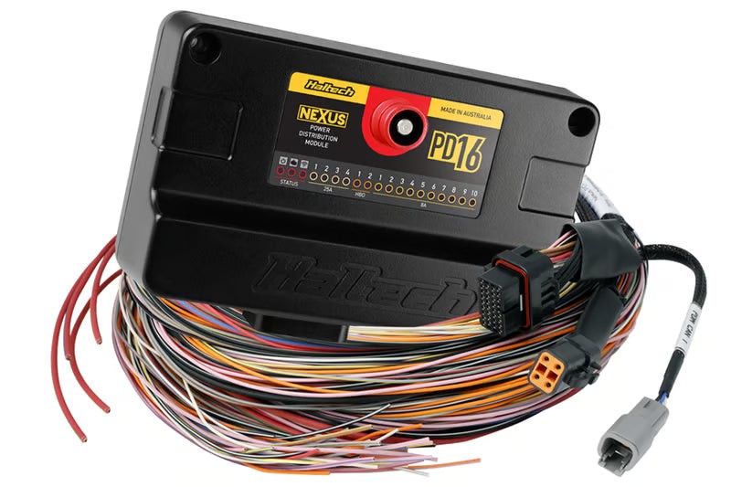Haltech PD16 PDM + Flying Lead Harness (5M) | Elite/Nexus Series ECUs (HT-198201)