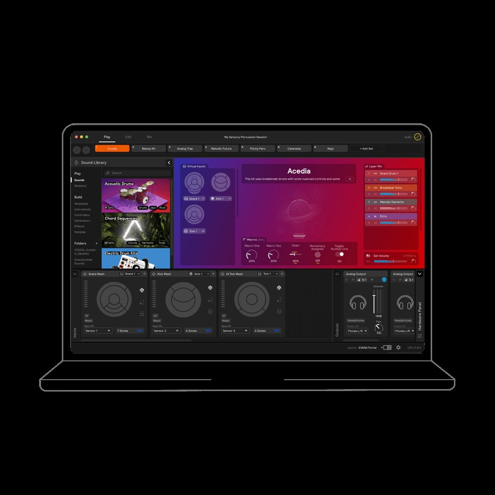 EVANS Hybrid Sensory Percussion Sound System