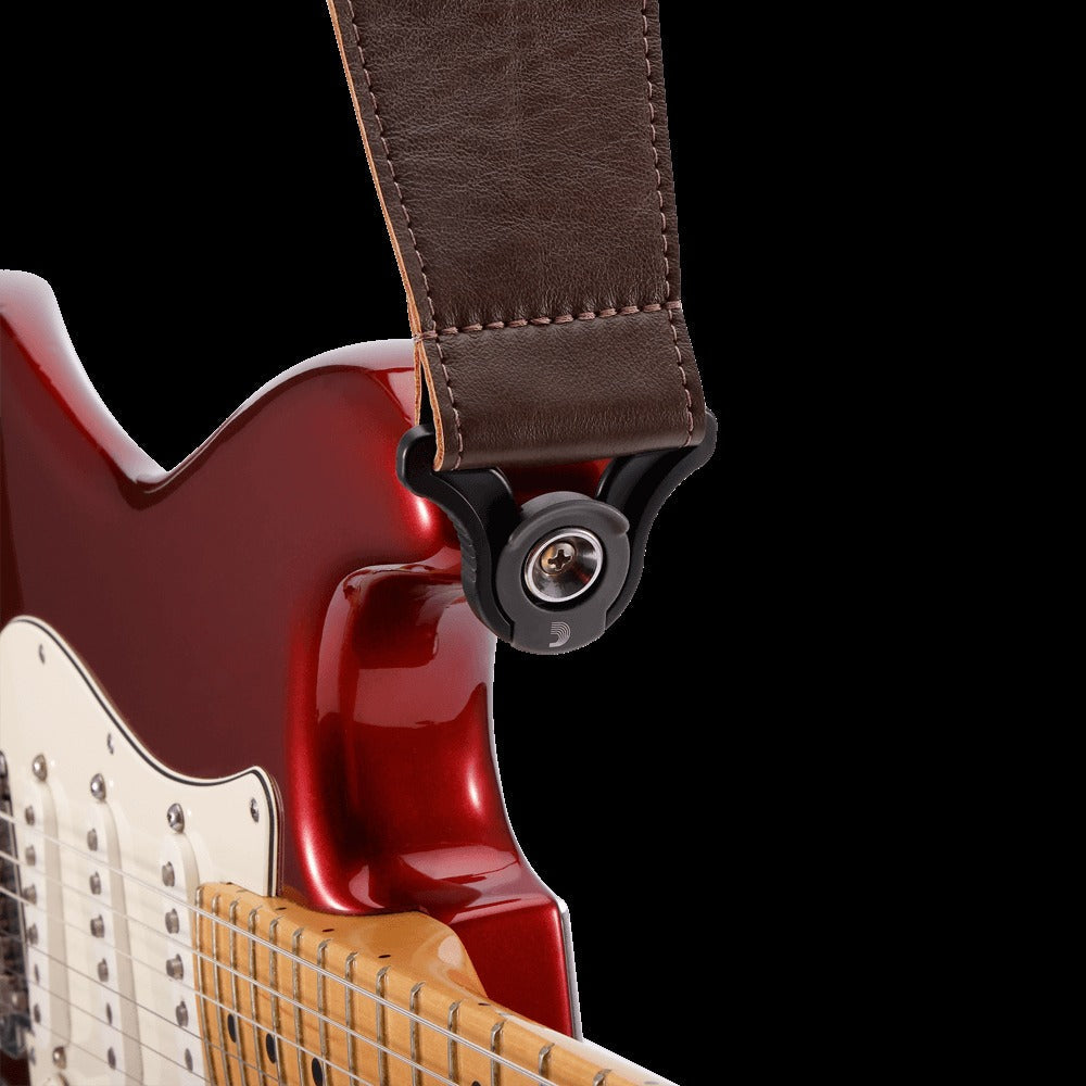Comfort Leather Auto Lock Guitar Strap, 3''
