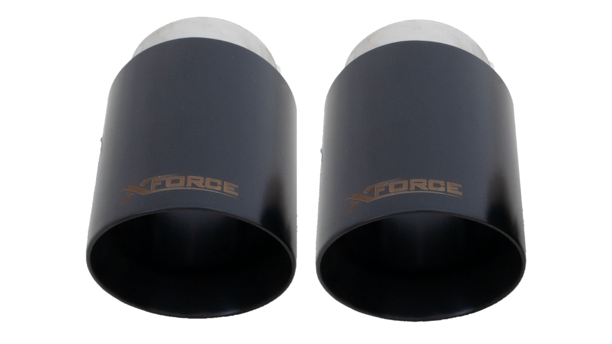 XForce Black Tips | 2020+ Hyundai Elantra N Line 1.6L (ESHY33BLKTIPS)