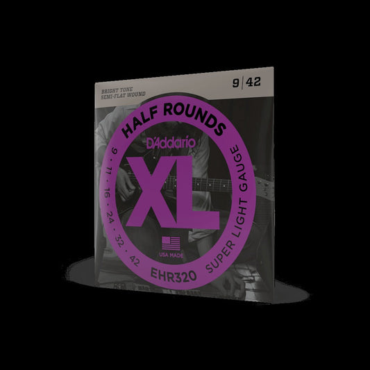 09-42 Super Light, XL Half Rounds Electric Guitar Strings