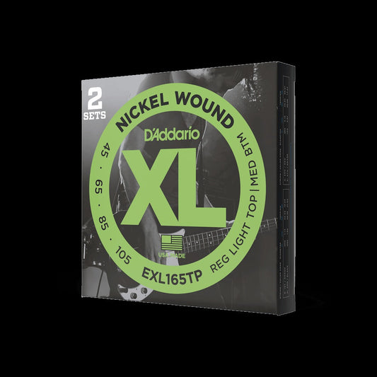 45-105 Regular Light Top/Medium Bottom, Long Scale, XL Nickel Bass Strings