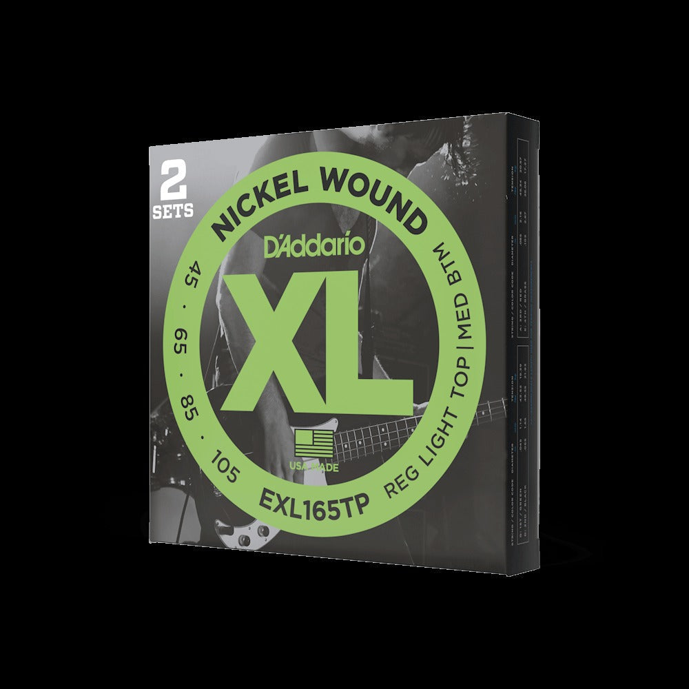 45-105 Regular Light Top/Medium Bottom, Long Scale, XL Nickel Bass Strings