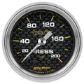 Autometer 2-1/16" 0-200 PSI Pressure Gauge Carbon Fiber | Universal (4734)