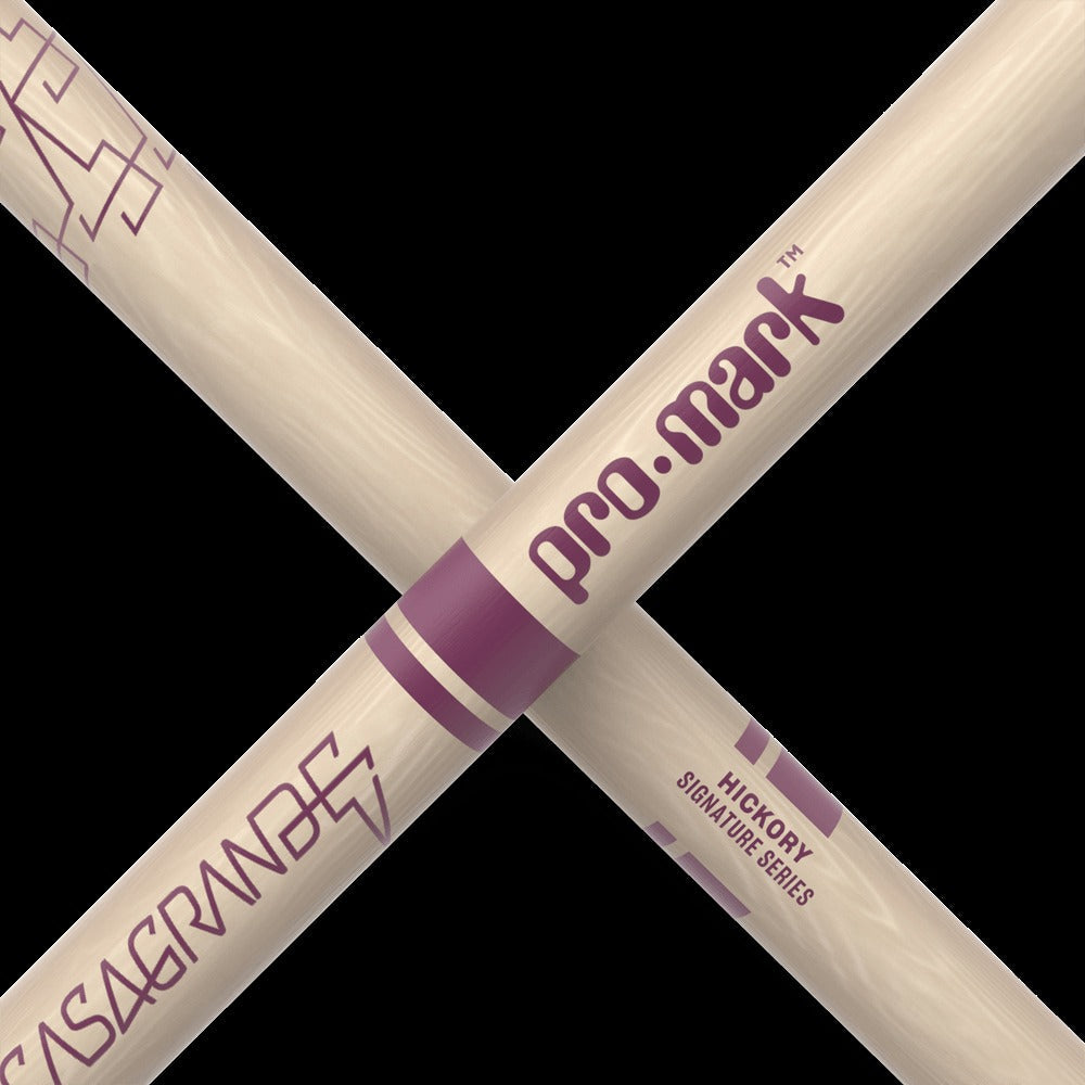 Eloy Casagrande Signature Raw Hickory Drumstick, Wood Tip