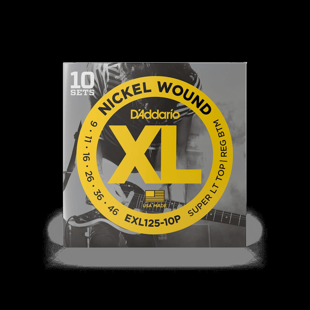 09-46 Super Light Top/Regular Bottom, XL Nickel Electric Guitar Strings
