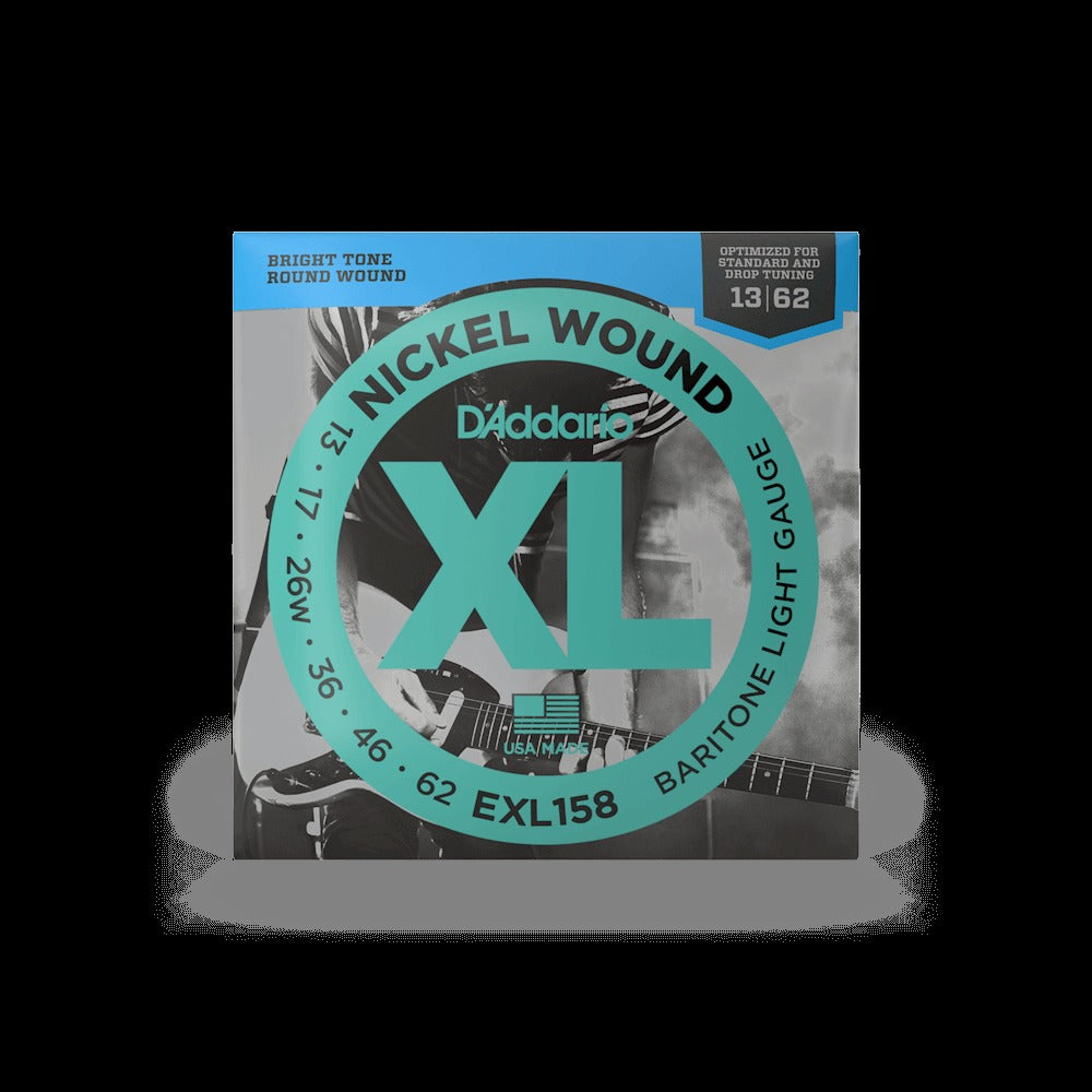 13-62 Light Baritone, XL Nickel Electric Guitar Strings