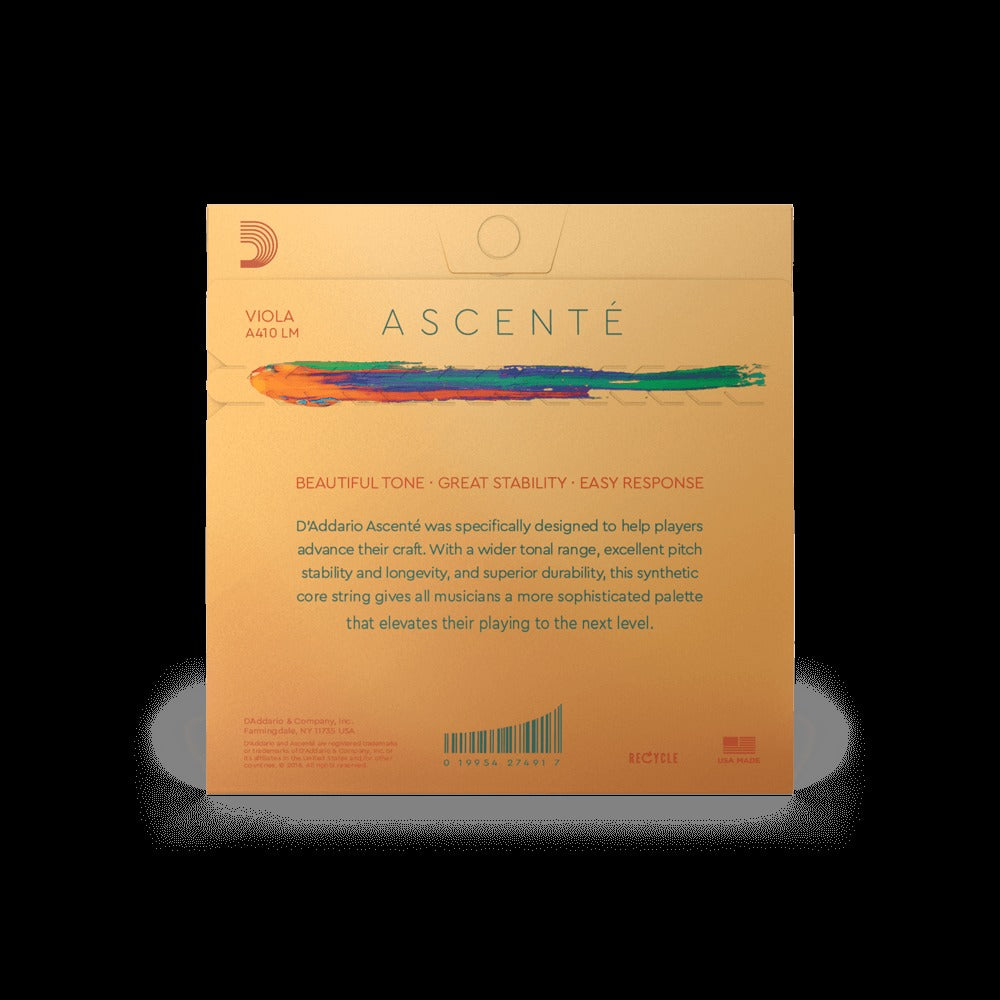 Ascenté Viola String Set, Long Scale, Medium Tension