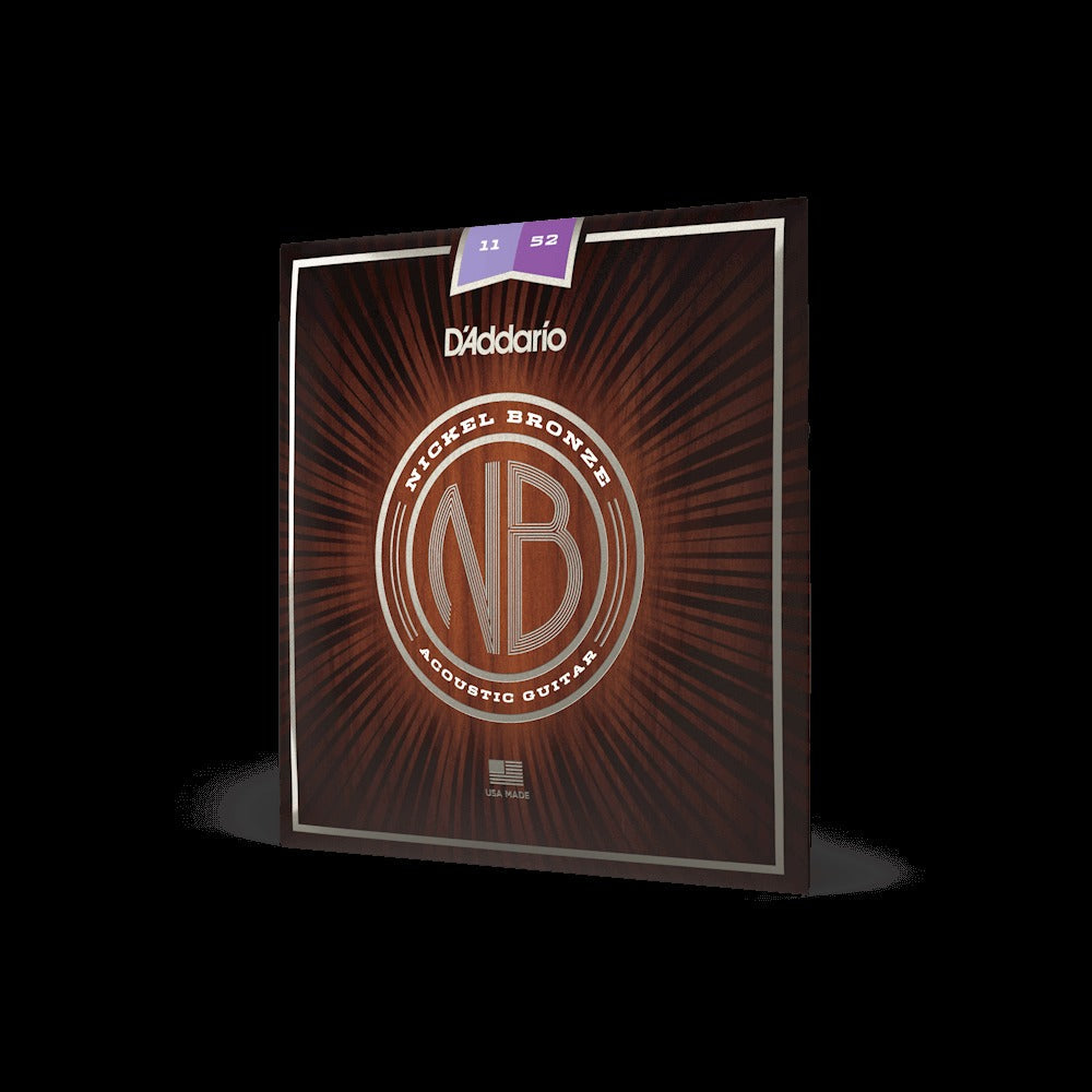 11-52 Custom Light, Nickel Bronze Acoustic Guitar Strings